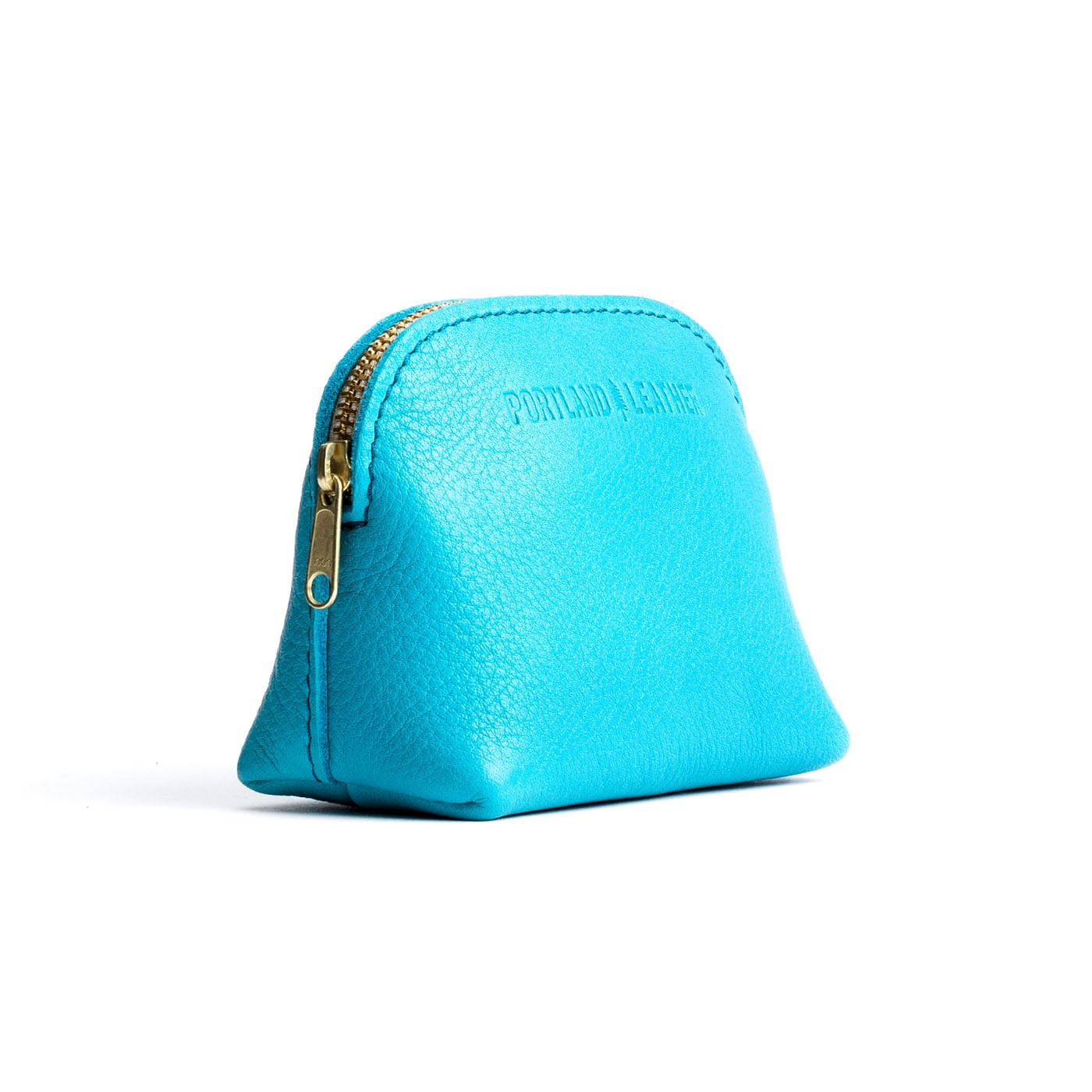 Key West*Mini | Compact leather pouch with top zipper