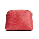 Sugar Classic | Compact leather pouch with top zipper