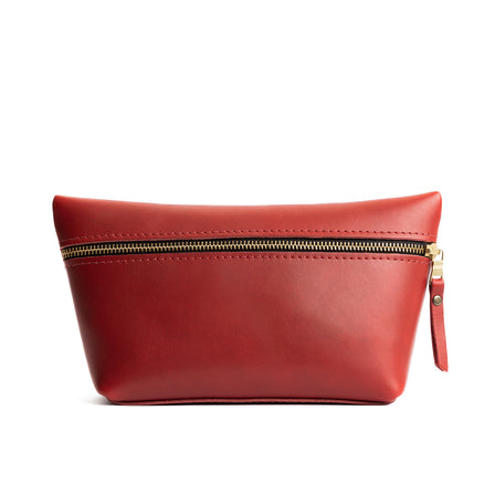 Ruby*Large | Large leather makeup bag with zipper