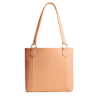 Mamey | Medium tote bag with antiqued brass toned hardware and front pocket