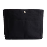 Black Medium | Medium canvas bag insert for organization