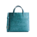 Aqua Classic | Midsize crossbody tote with handles and a pocket