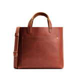 Chestnut Classic | Midsize crossbody tote with handles and a pocket