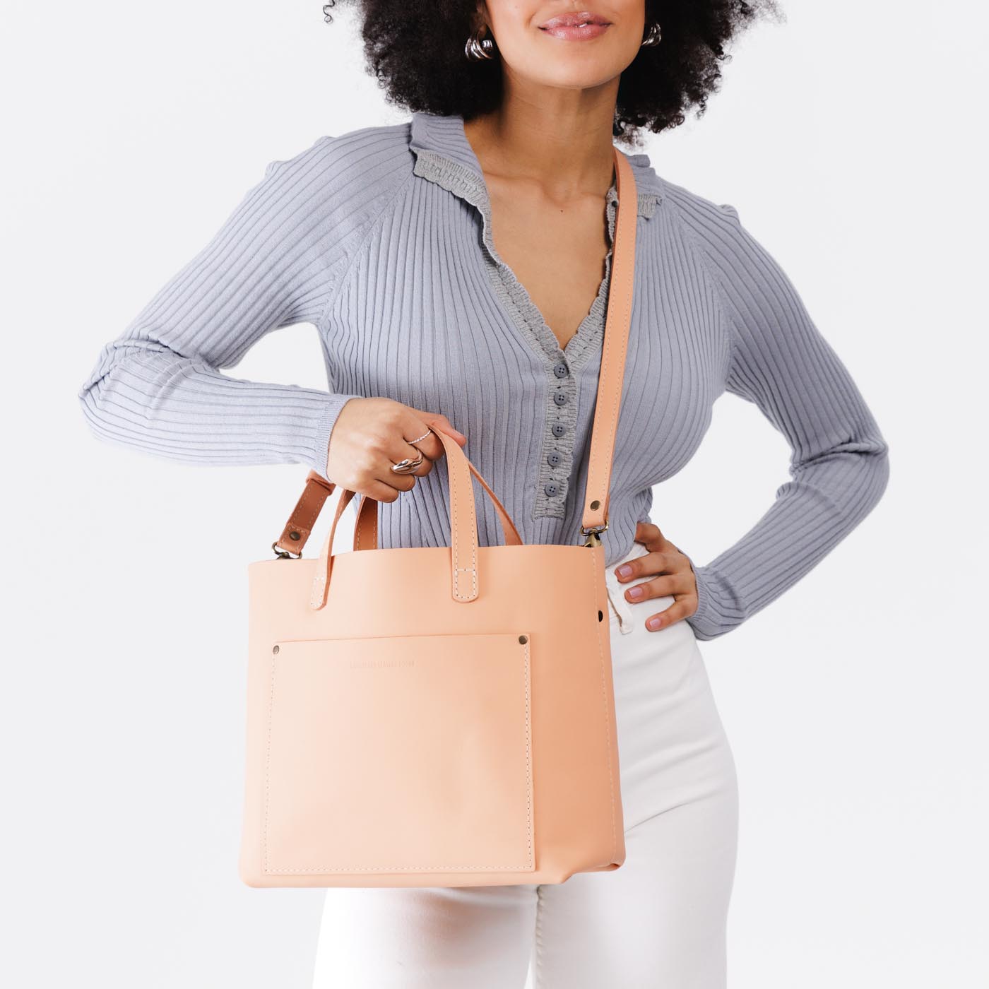 Mamey*Classic | Midsize crossbody tote with handles and a pocket