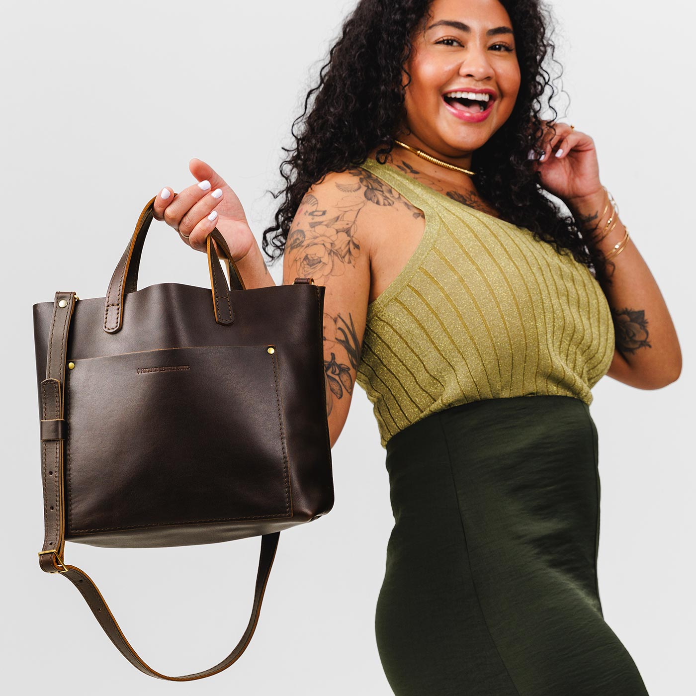 Portland Leather Goods purchases Mini Crossbody Tote