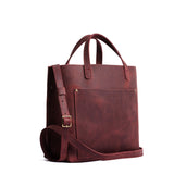 Merlot Classic | Midsize crossbody tote with handles and a pocket