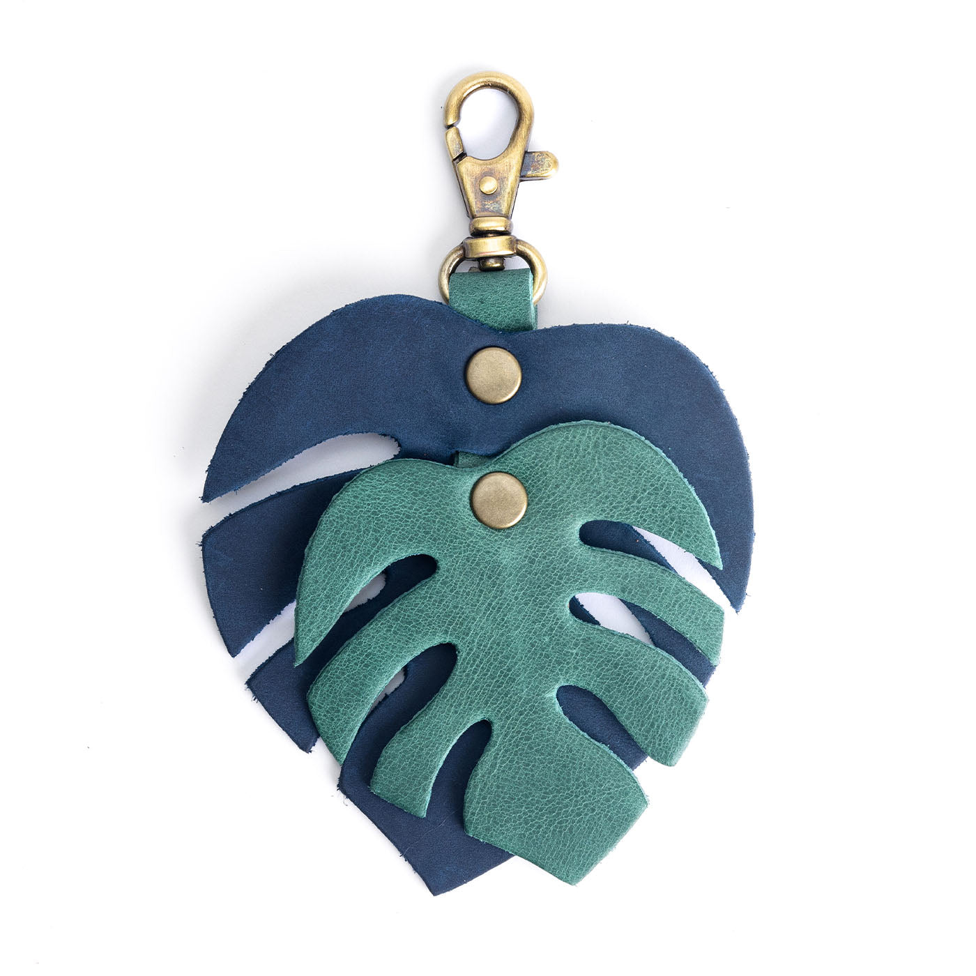 Maui*Mega Monstera | Dual color leaf shaped keychain