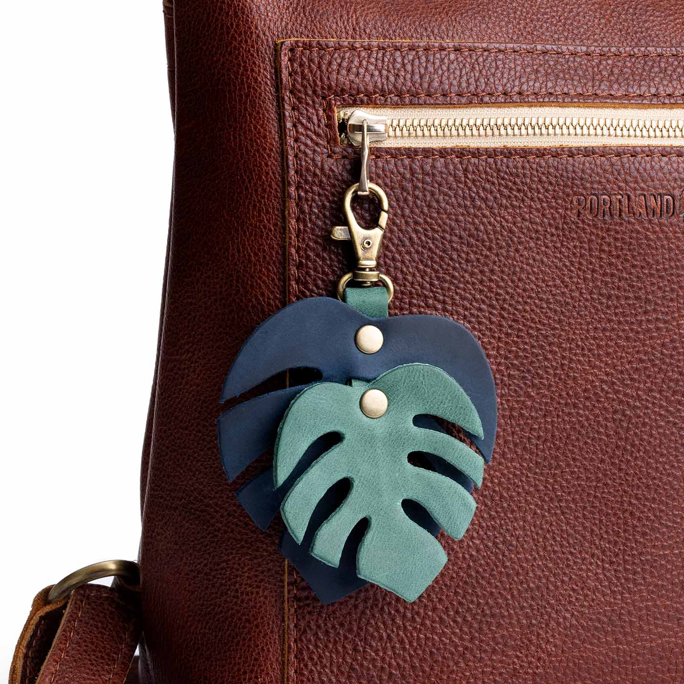 Maui*Mega Monstera | Dual color leaf shaped keychain