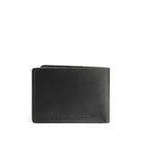 Black | Leather bifold wallet with card slots