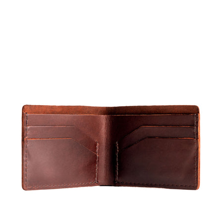 Cognac | Leather bifold wallet with card slots