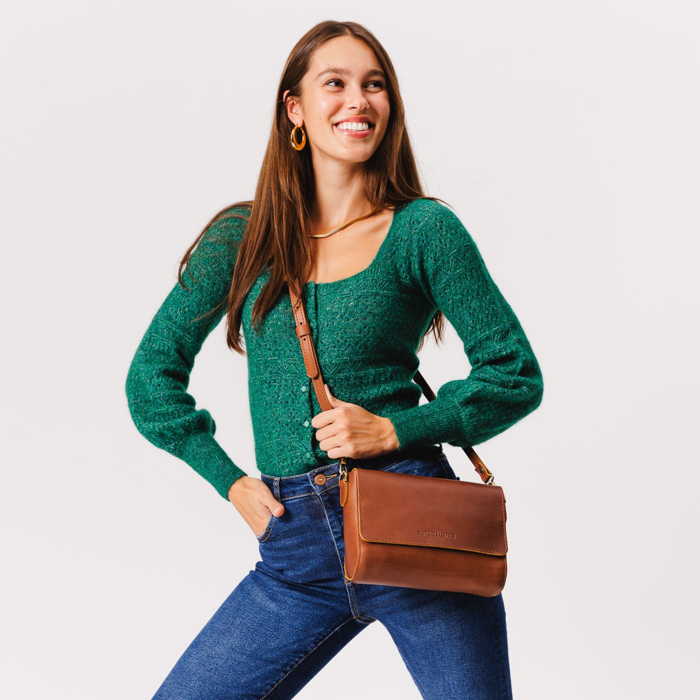 Portland Leather Goods Sugar medium offers crossbody