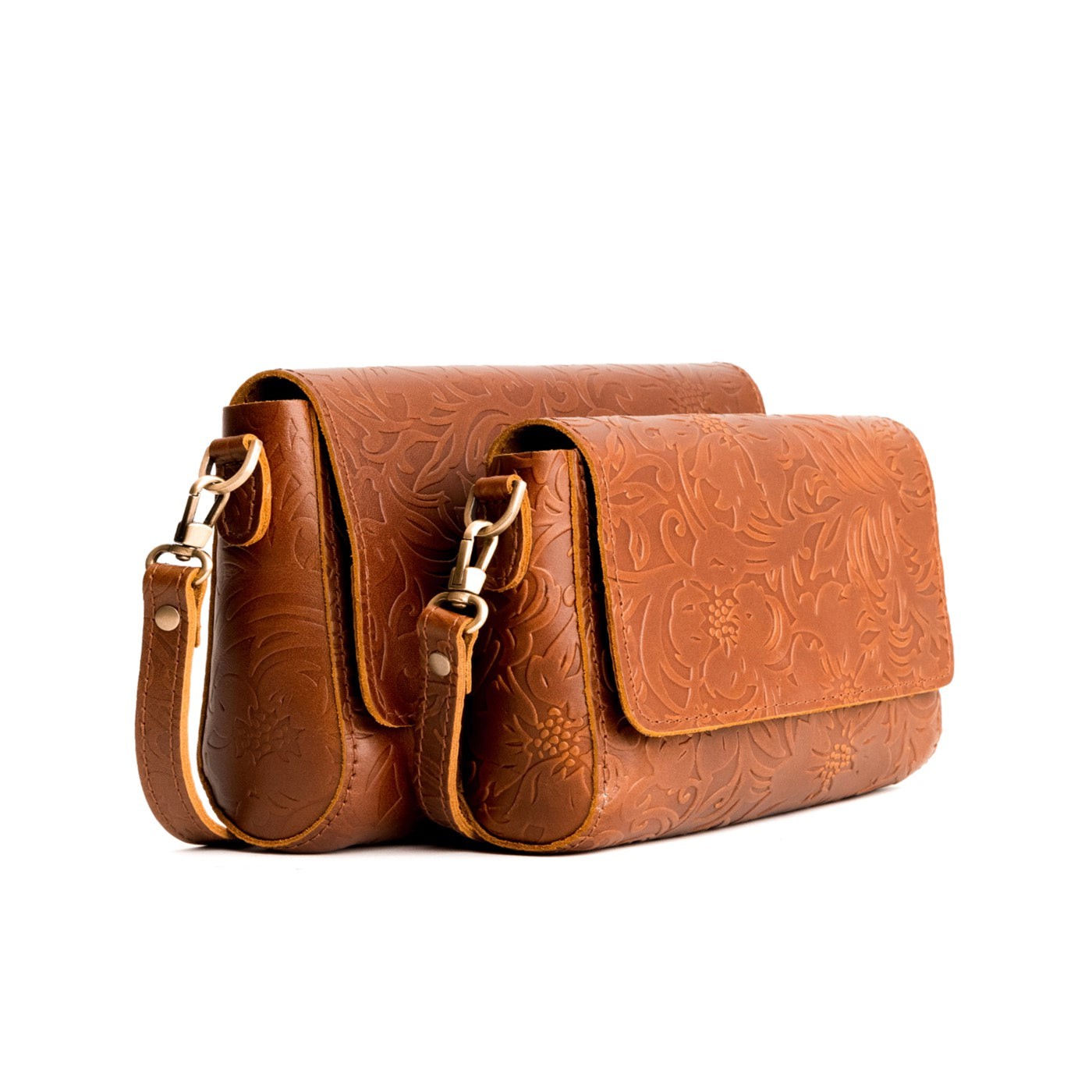 Meadow | Small Leather Crossbody Bag with Magnetic Messenger Bag Closure