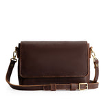 Coldbrew Medium  | Leather Crossbody Bag with Magnetic Messenger Bag Closure