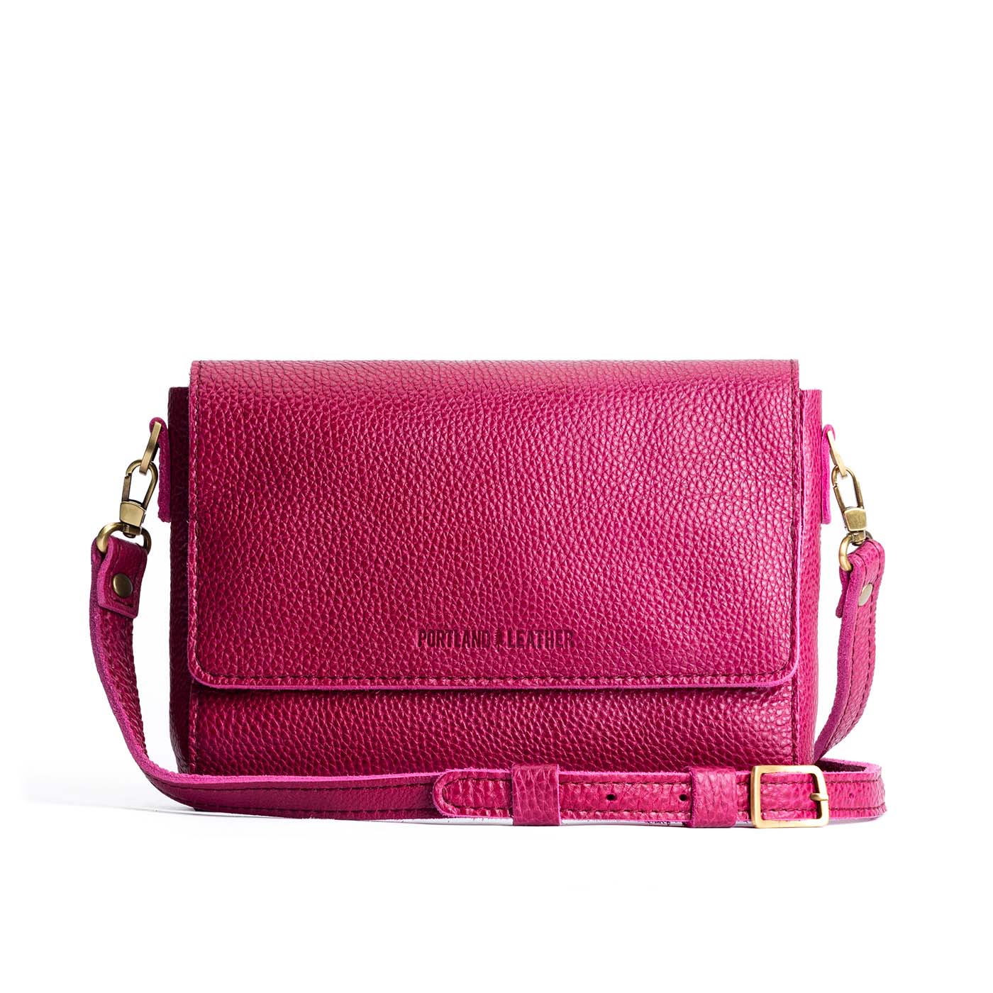 Cosmo*Medium  | Leather Crossbody Bag with Magnetic Messenger Bag Closure