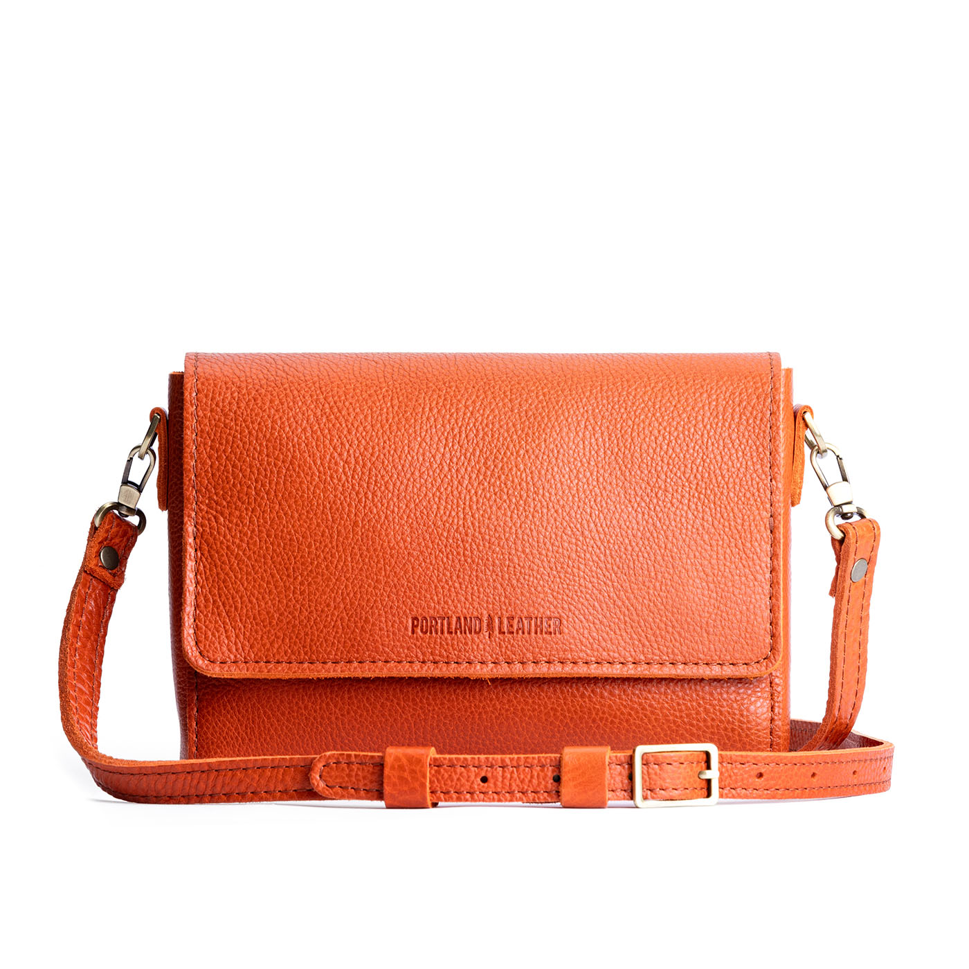 Koi*Medium | Leather Crossbody Bag with Magnetic Messenger Bag Closure