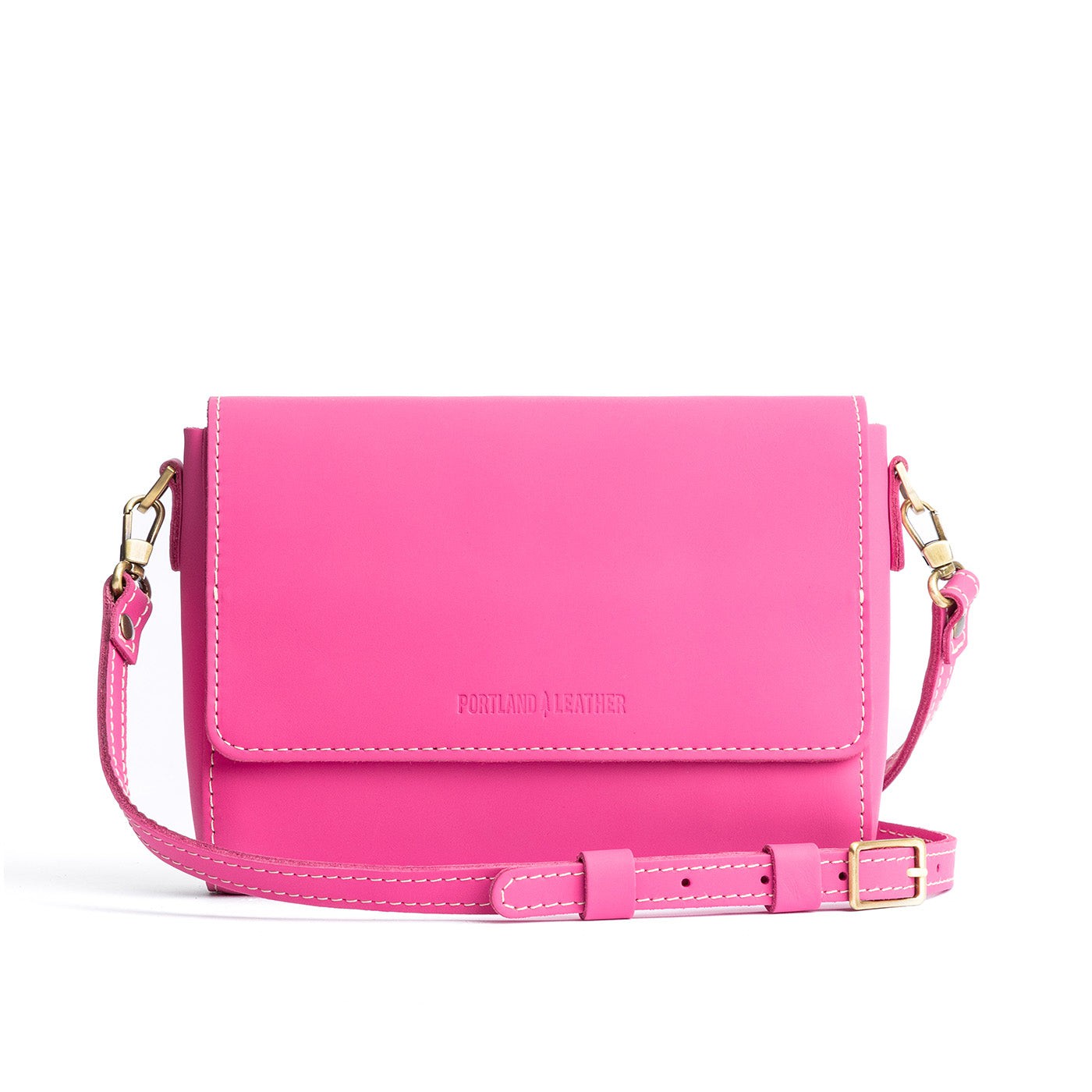 Margot*Medium | Leather Crossbody Bag with Magnetic Messenger Bag Closure