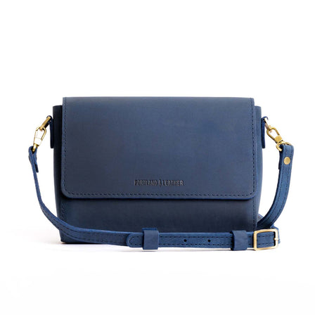 Deep Water*Mini | Small Leather Crossbody Bag with Magnetic Messenger Bag Closure