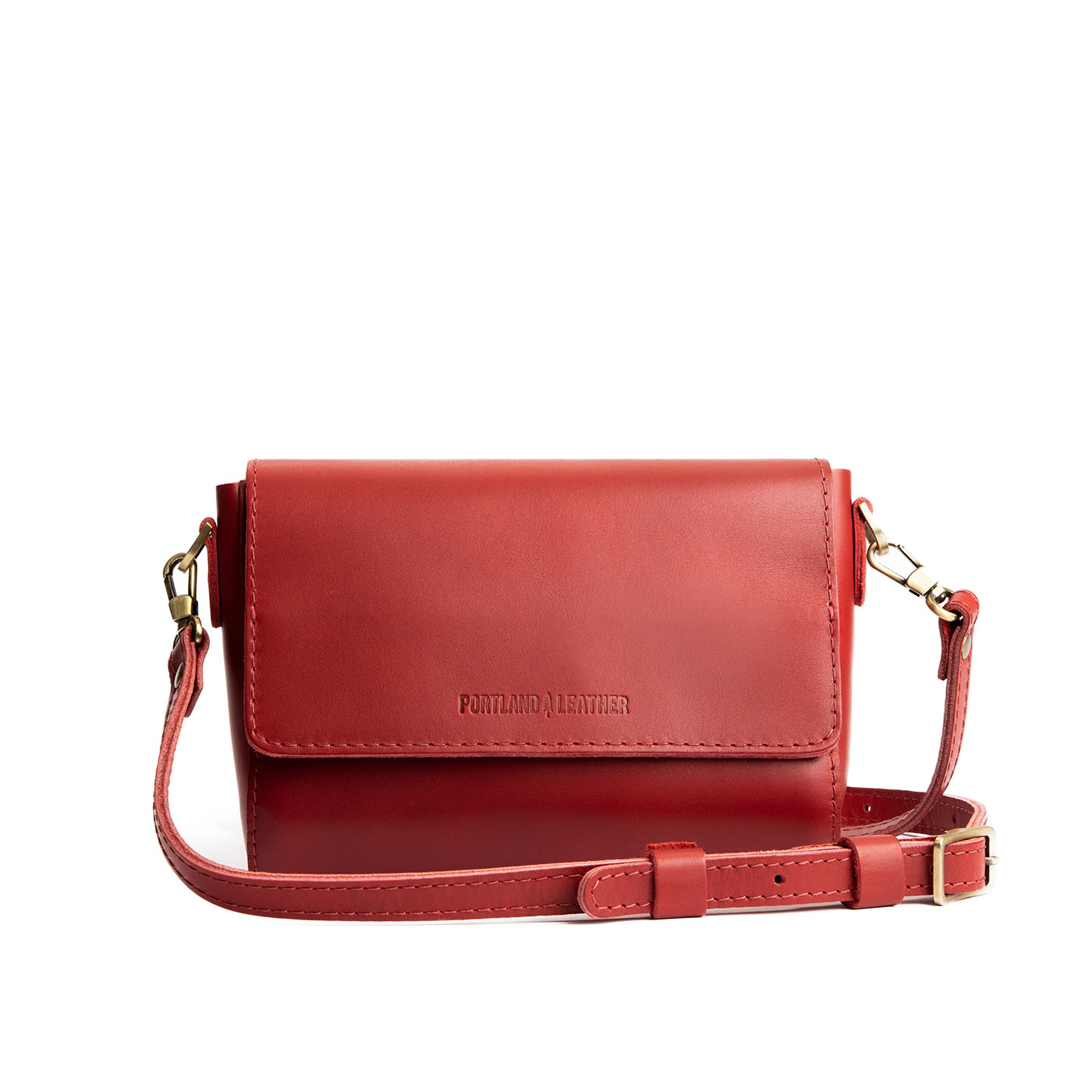 Ruby*Mini | Small Leather Crossbody Bag with Magnetic Messenger Bag Closure