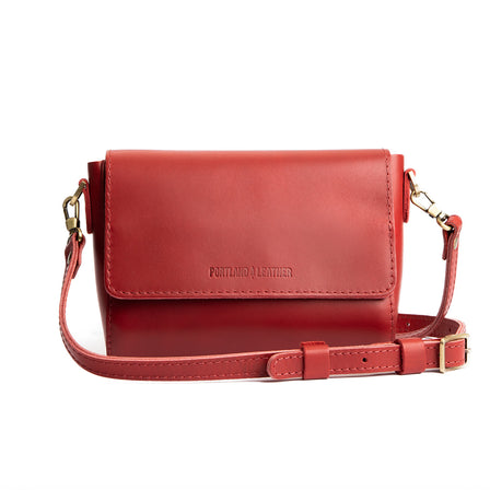 Ruby*Mini | Small Leather Crossbody Bag with Magnetic Messenger Bag Closure