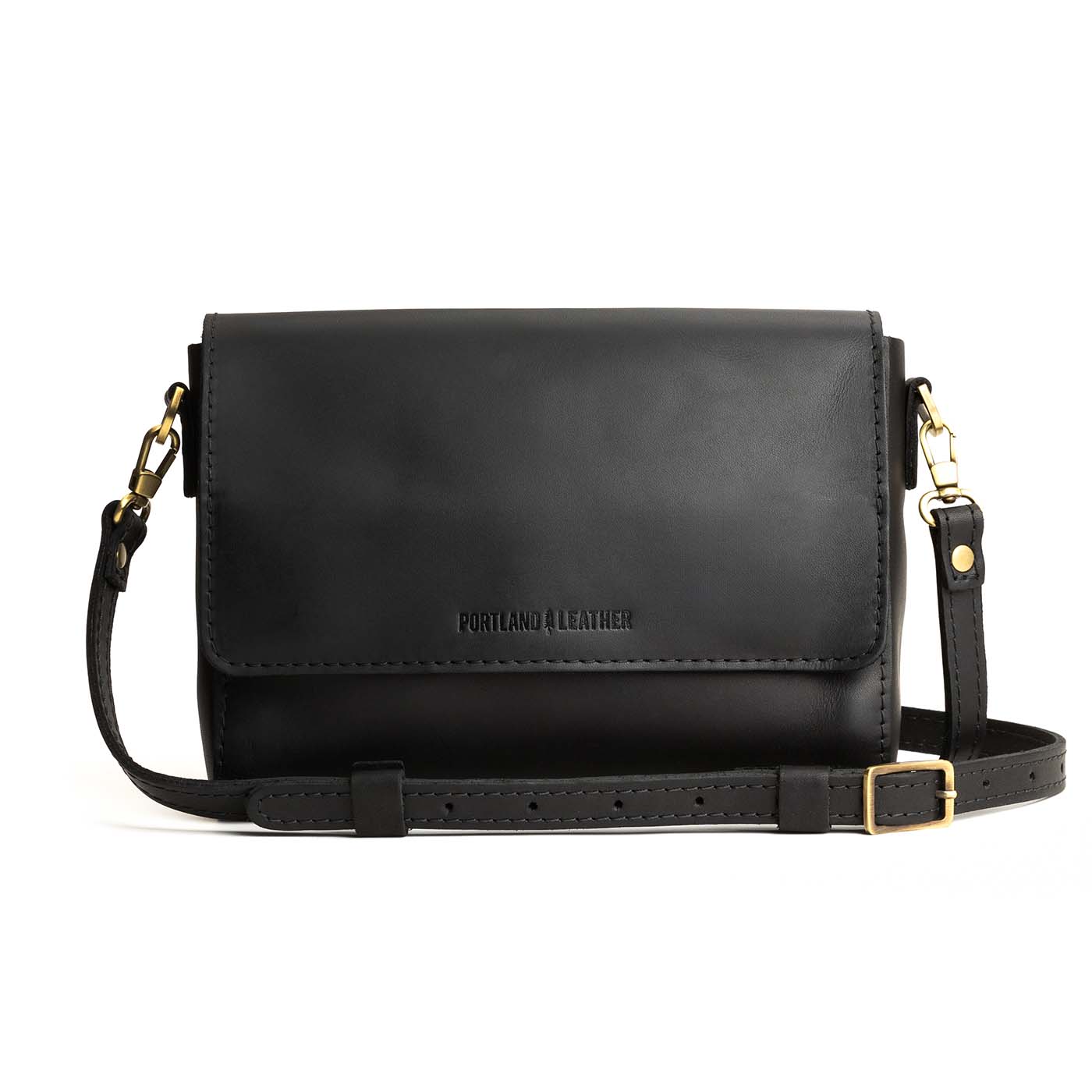 Black leather purses online on sale