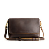 Grizzly Medium  | Leather Crossbody Bag with Magnetic Messenger Bag Closure