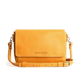 Sunflower Medium  | Leather Crossbody Bag with Magnetic Messenger Bag Closure