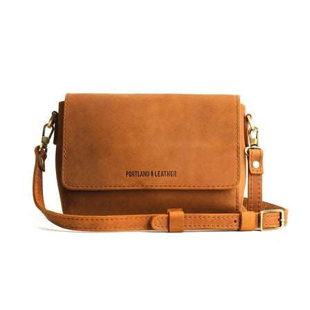 Dakota*Mini | Small Leather Crossbody Bag with Magnetic Messenger Bag Closure