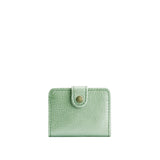 Beetle | Small leather bifold wallet with snap closed