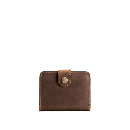 Canyon | Small leather bifold wallet with snap closed