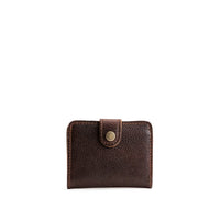 Coldbrew | Small leather wallet with snap closed