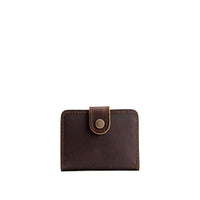 Grizzly | Small leather wallet with snap closed