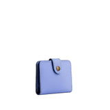 Jacaranda | Small leather wallet with snap closed