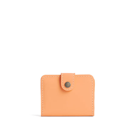 Mamey | Small leather wallet with snap closed