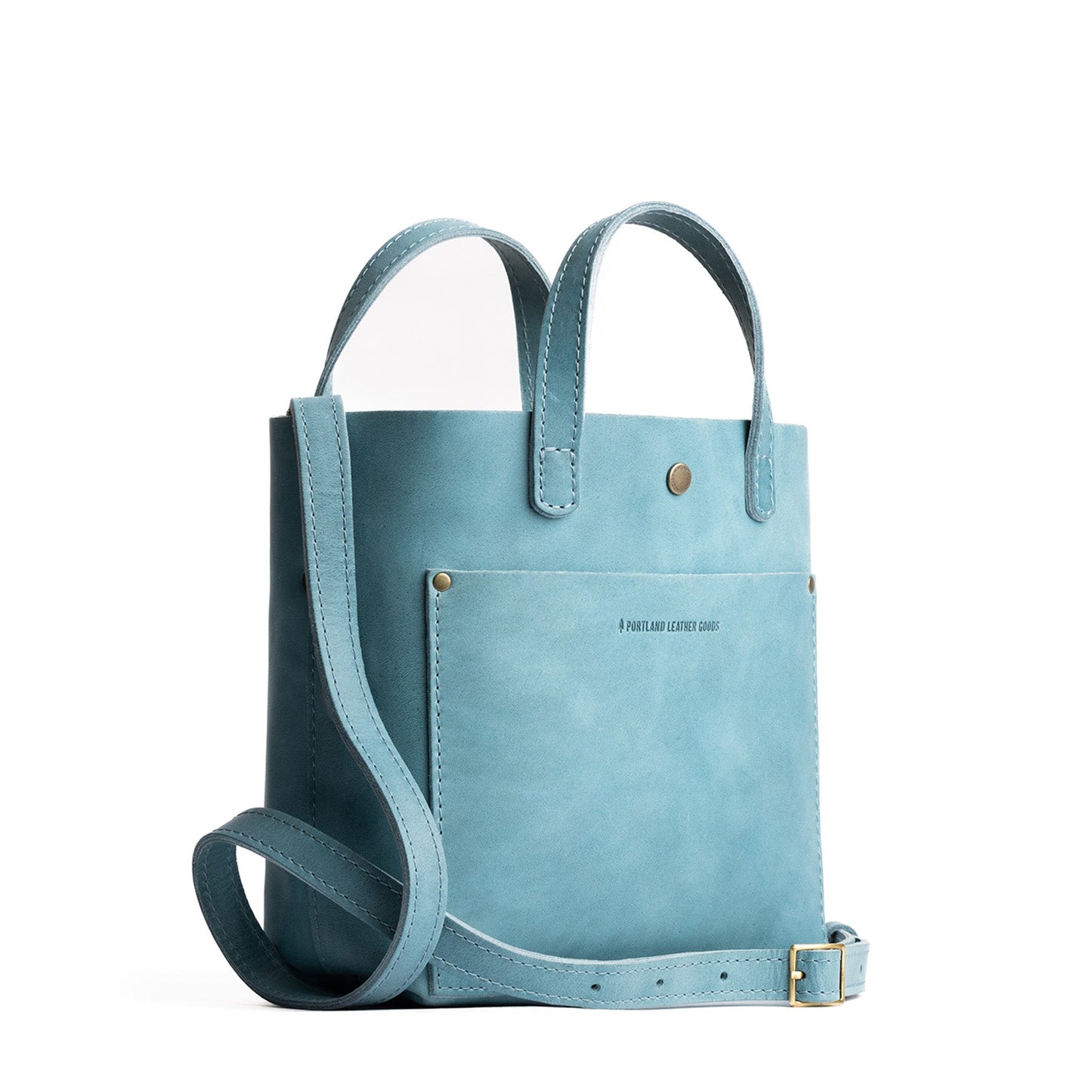 Aqua*Classic | Crossbody tote bag with snap closure and front pocket