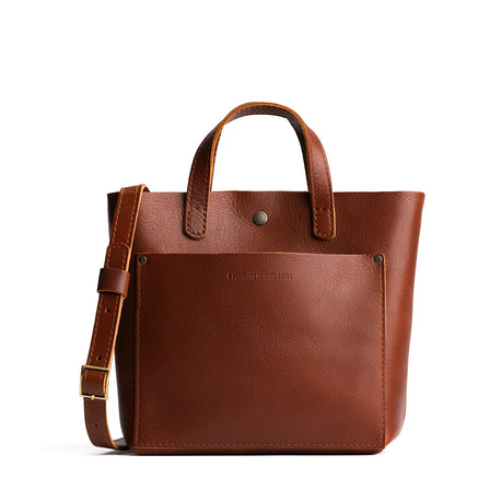 Chestnut*Classic | Crossbody tote bag with snap closure and front pocket