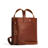 Chestnut Classic | Crossbody tote bag with snap closure and front pocket