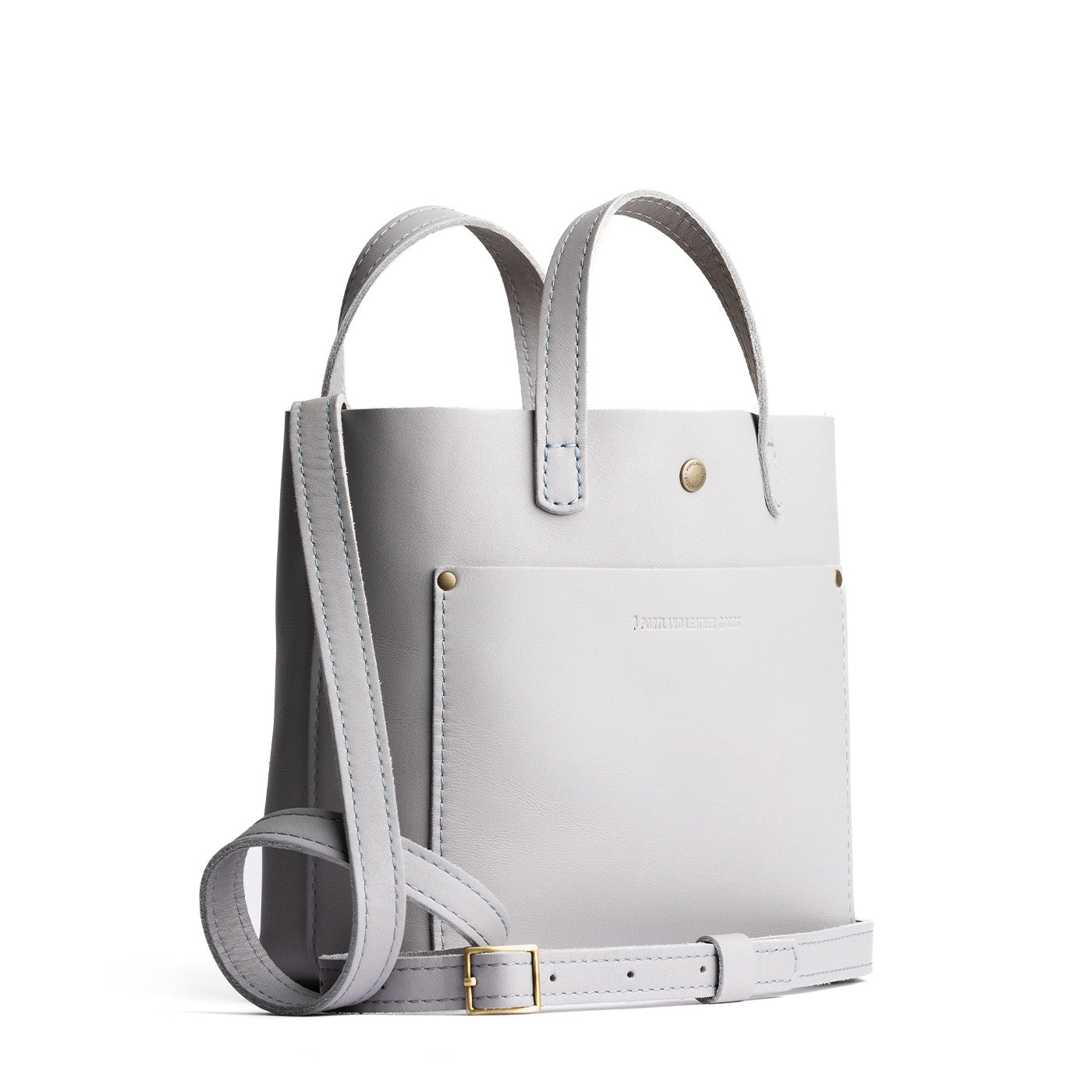 Formal Grey*Classic | Crossbody tote bag with snap closure and front pocket