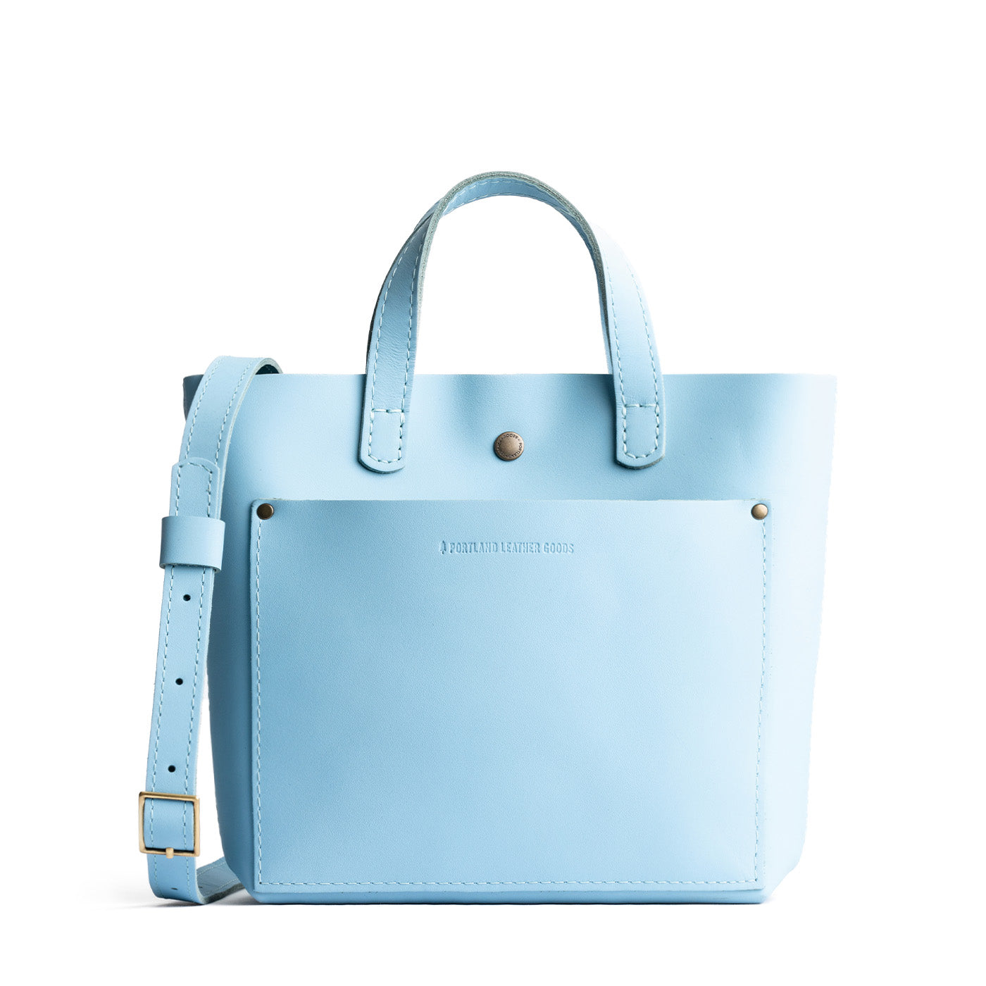 Glacial Blue*Classic | Crossbody tote bag with snap closure and front pocket