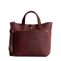 Merlot*Classic | Crossbody tote bag with snap closure and front pocket