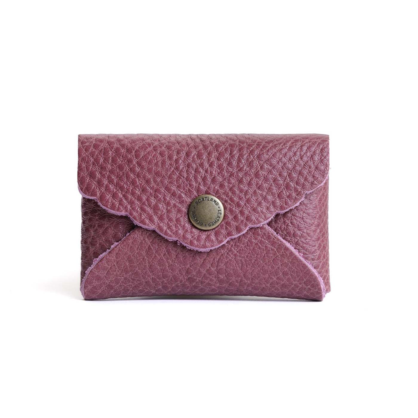 Kyoto | Small leather wallet with scalloped edge