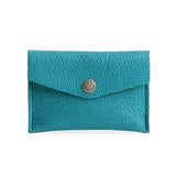 Baja | Small leather envelope card wallet with snap closure closed