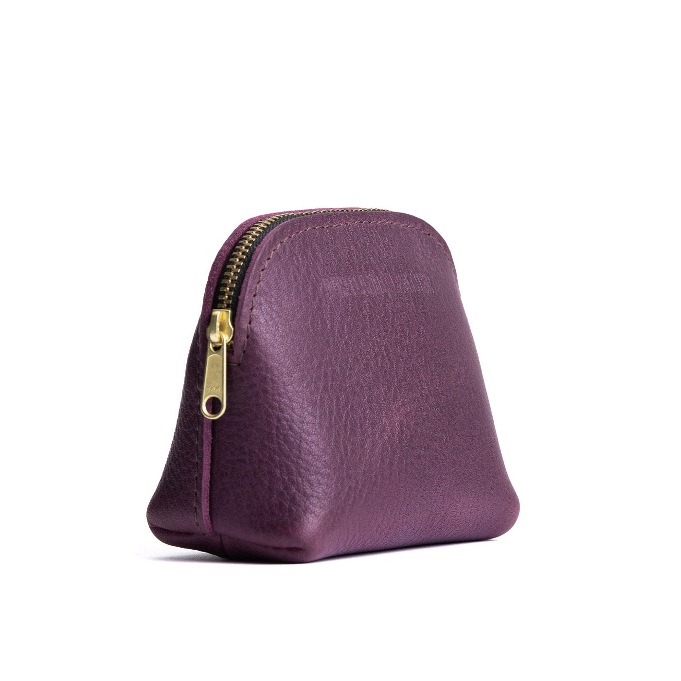 Plum*Mini | Compact leather pouch with top zipper