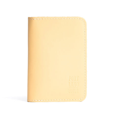 Vanilla | Leather passport case with PLG logo