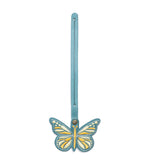 Aqua | Embroidered butterfly tassel accessory