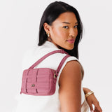 Mondrian Foxglove Small | Petite rectangular crossbody with woven design