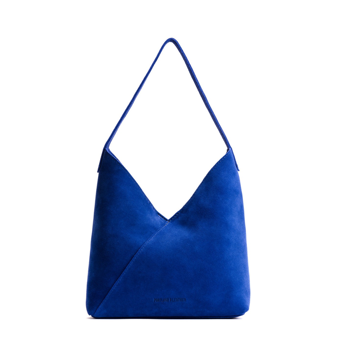 Joni Blue*Large | Mid-size shoulder bag with magnetic snap closure