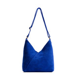 Joni Blue Small | Petite shoulder bag with adjustable strap and magnetic snap closure