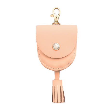 Mamey | U shaped pouch with snap closure, lobster clasp and fringed tassel