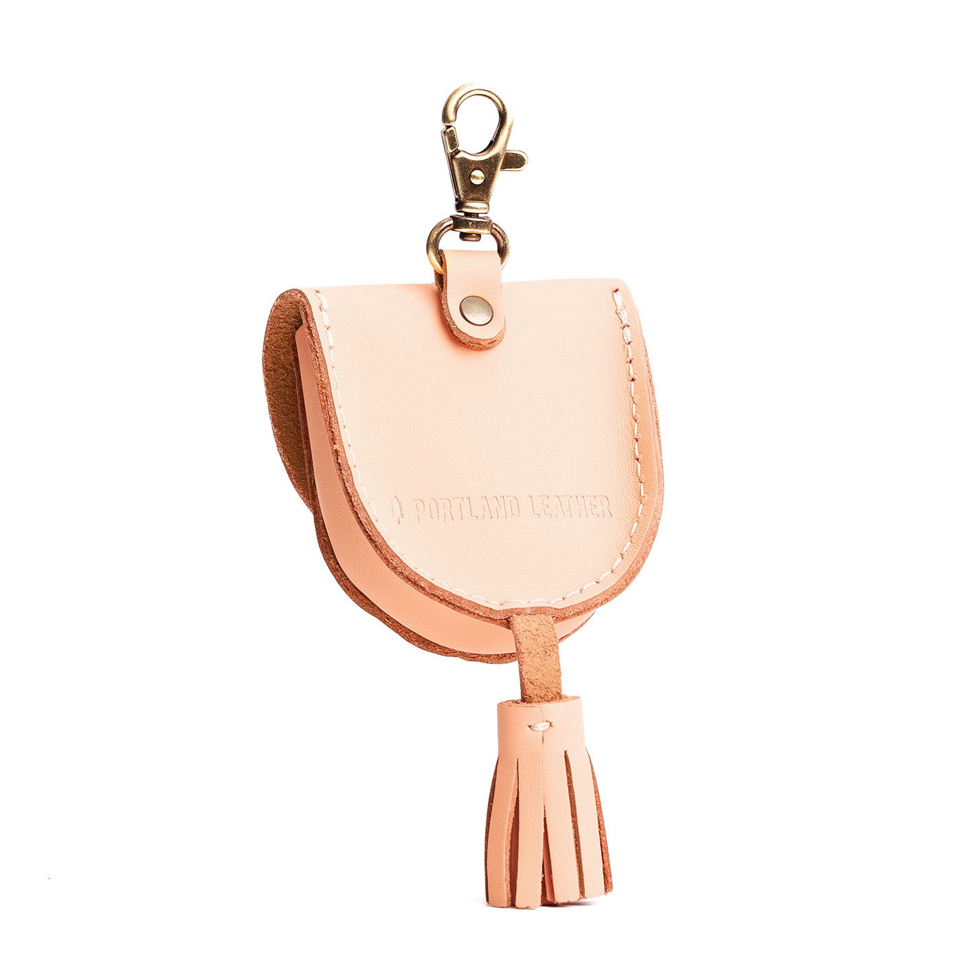 Mamey | U shaped pouch with snap closure, lobster clasp and fringed tassel