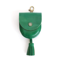 Cowboy Mint | U shaped pouch with snap closure, lobster clasp and fringed tassel